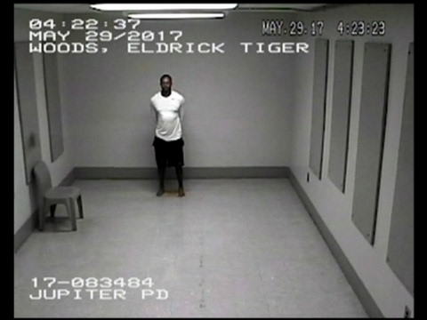 Video of Tiger Woods inside Jail After Arrest - YouTube