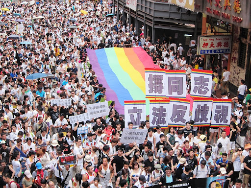 2014年10月、香港で民主派による抗議活動が行われた