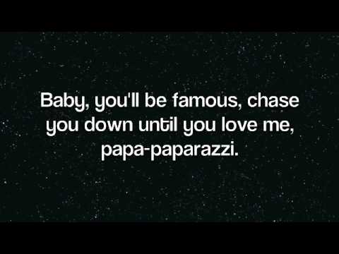 Lady Gaga - Paparazzi (Lyrics) - YouTube
