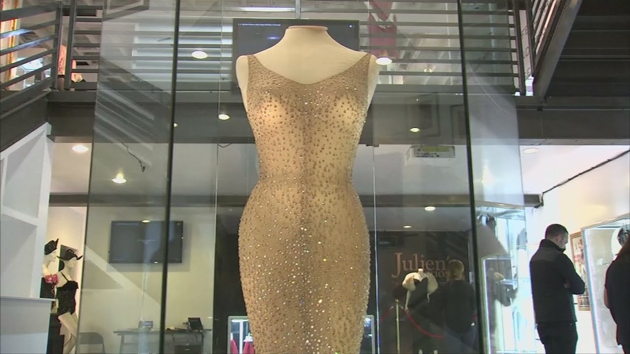 Marilyn Monroe's 'Happy Birthday, Mr President' dress for sale - YouTube