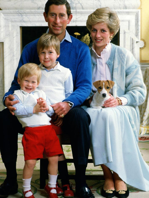 チャールズ皇太子、ダイアナ妃と写る貴重な家族写真