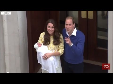 【BBC】シャーロット王女が誕生した日　兄王子は手を振り - YouTube