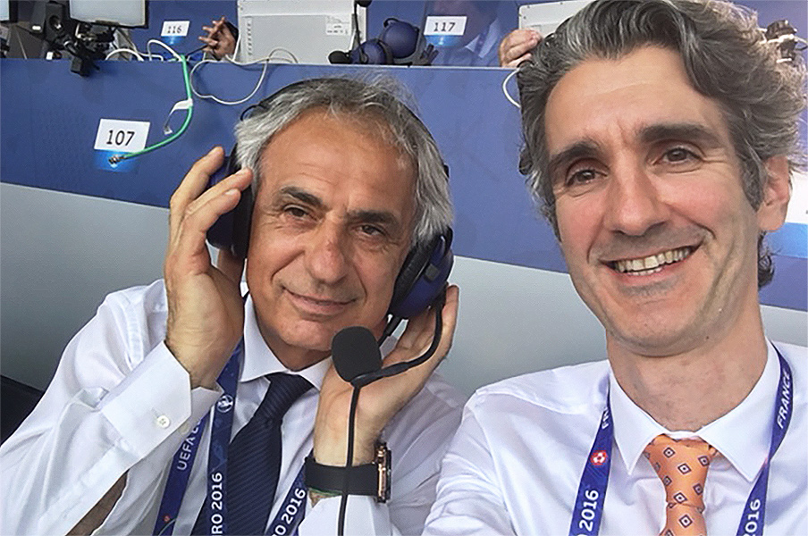 WOWOWの「EURO2016」実況ではハリルホジッチ元監督の通訳を担当