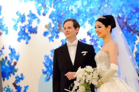 2012年7月、日本で結婚・入籍した2人