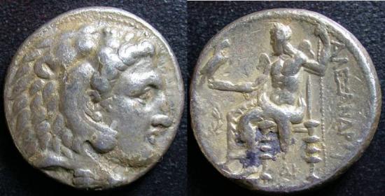 硬貨のモデルになっているアレキサンダー大王