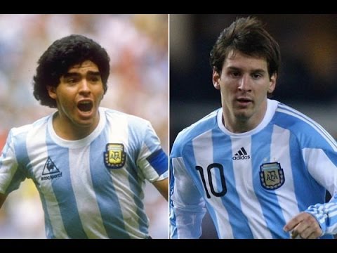 Lionel Messi vs Diego Maradona ● Similar Goals Compilation ● - YouTube