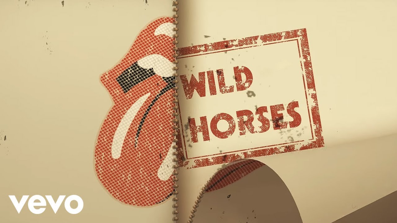 The Rolling Stones - Wild Horses (Acoustic / Lyric Video) - YouTube