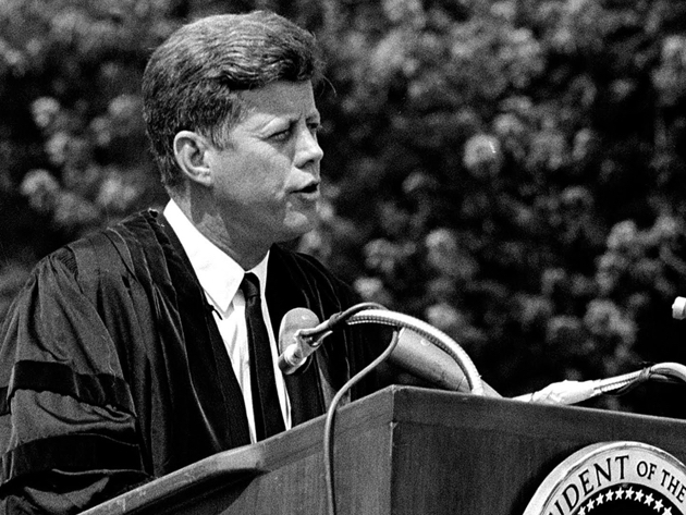 1963年のアメリカン大学卒業式での演説「平和のための戦略 (THE STRATEGY OF PEACE) 」