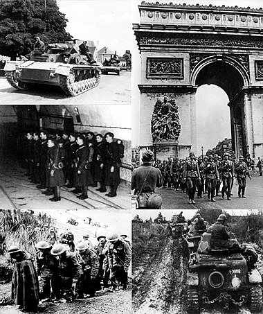 1940年にフランス・パリを占領、「独仏休戦協定」を締結した