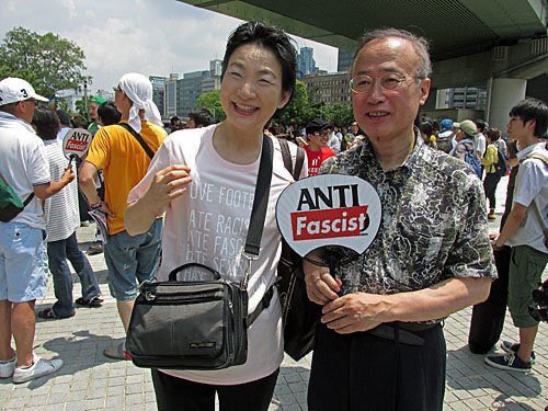 立憲民主党・参議院議員の有田芳生がANTIFAの運動に参加