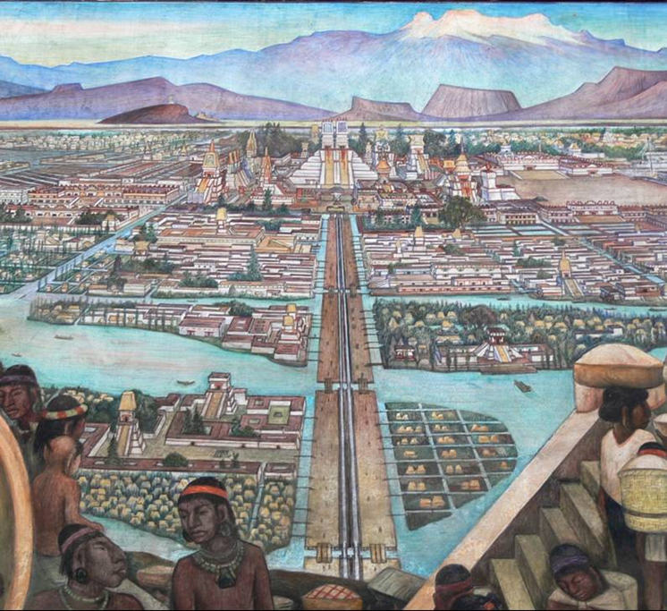 アステカ遺跡の地にはアステカ帝国最後の最大都市「テノチティトラン中央神殿」があった