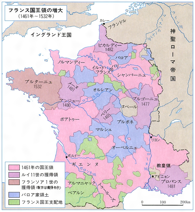 1435年にはブルゴーニュ公と講和してフランスの統一を回復、1453までに百年戦争を終わらせた