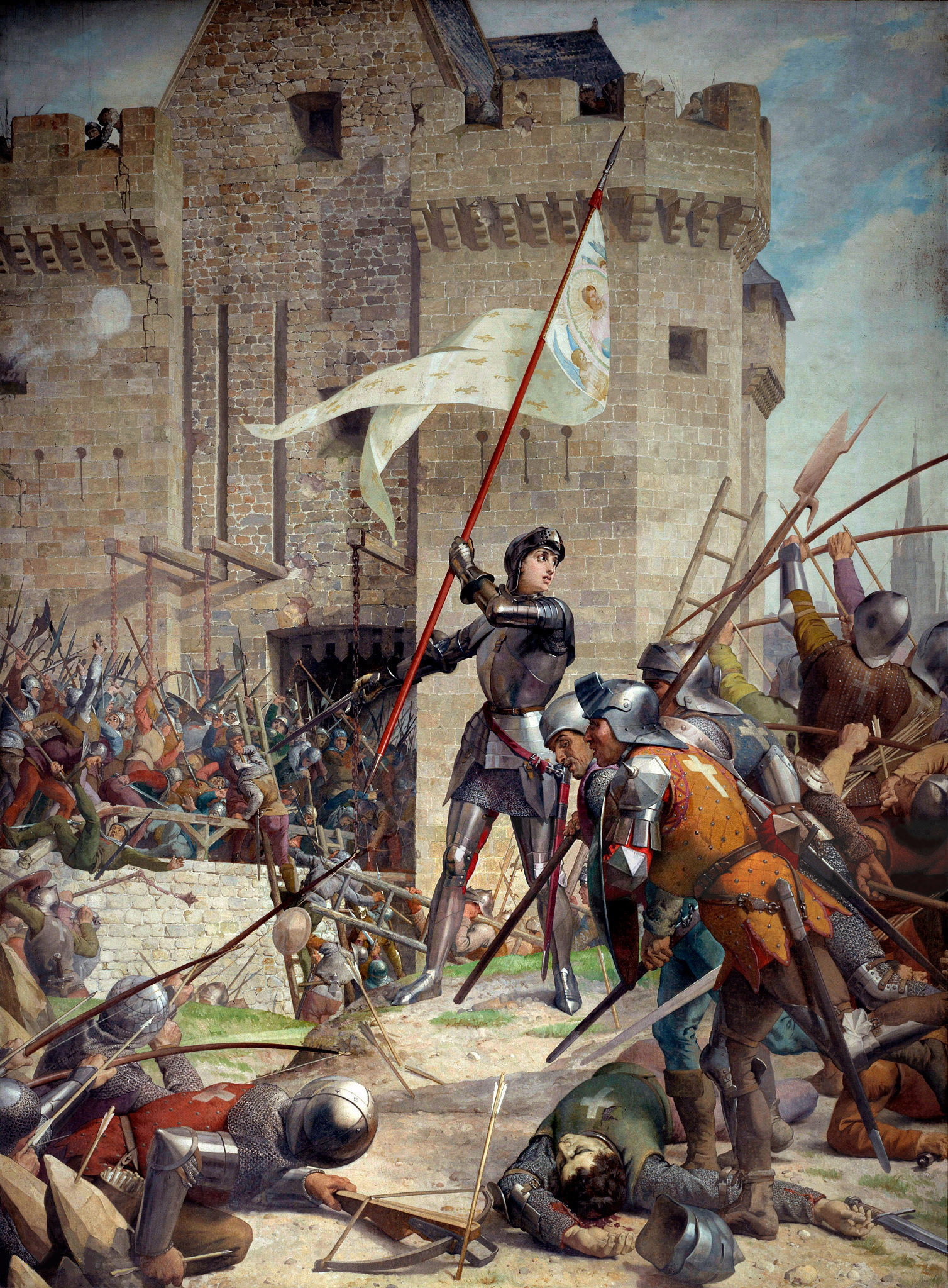 ジャンヌ・ダルクが加わったフランス軍は次々にイングランド軍を落とし、オルレアン開放に成功