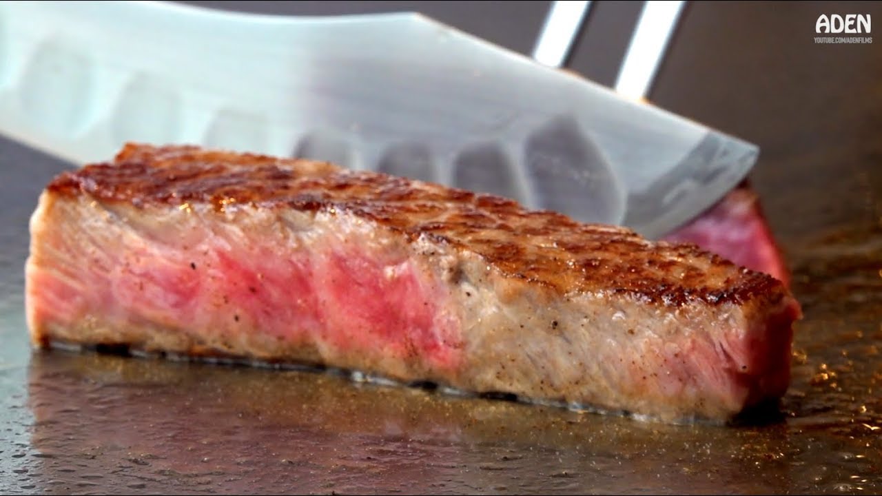 $114 Saga Wagyu Beef Lunch - Gourmet Teppanyaki FUKUOKA JAPAN - YouTube