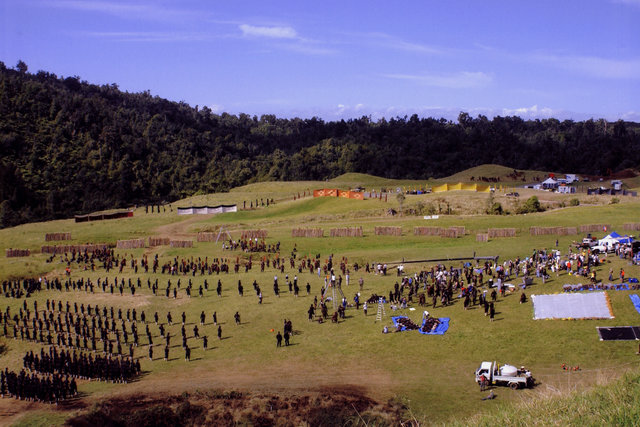 戦闘シーンはニュージーランドで撮影されている