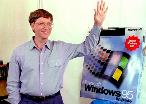 Windows95が世界的にヒット