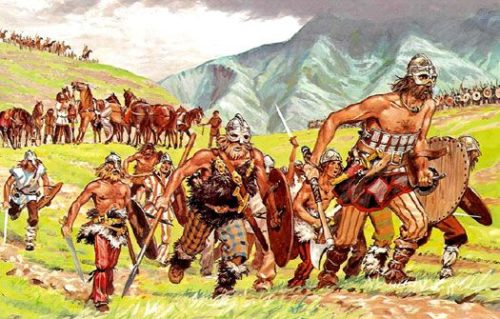 4世紀に一部のケルト人はゲルマン王国に吸収されて同化