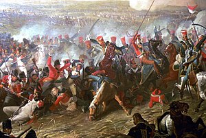 1815年、ワーテルローの戦いで完全にフランス皇帝を退位に追い込まれる