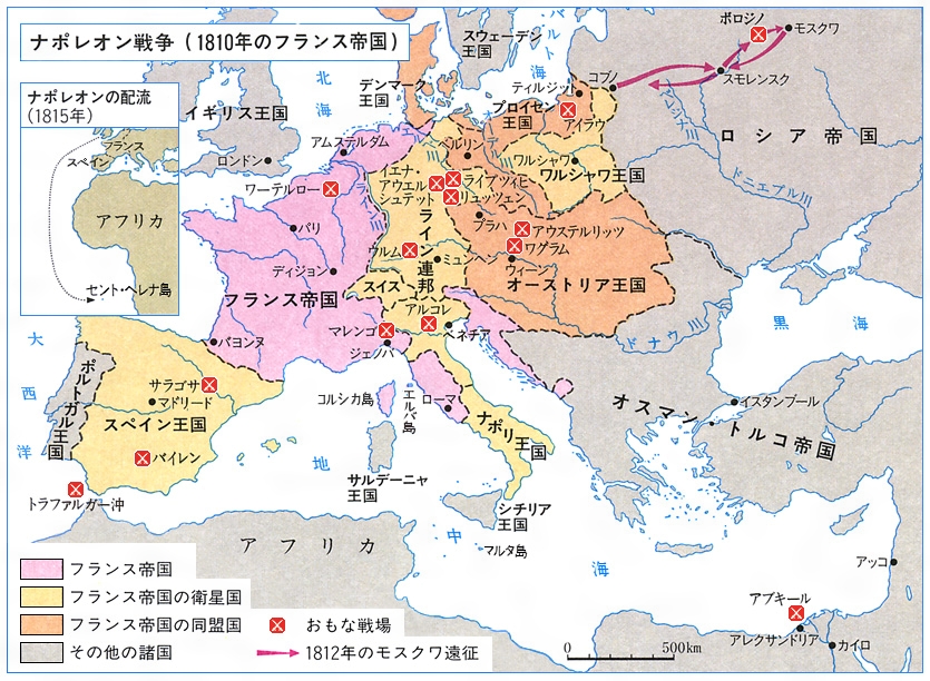 1804年から1815年にかけてヨーロッパ全土で起こった「ナポレオン戦争」