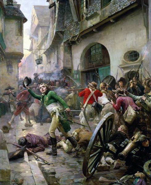 1795年、ヴァンデミエールの反乱でナポレオンは「革命政府から王党派（王政を支持する政党）を遠ざける任務」を受ける