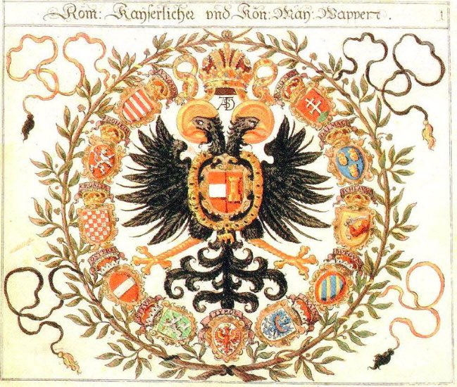 双頭の鷲もハプスブルク家の紋章
