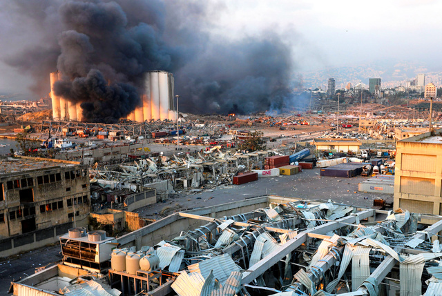 2020年8月4日18時頃(現地時間)、ベイルート港で爆発事件が起こった