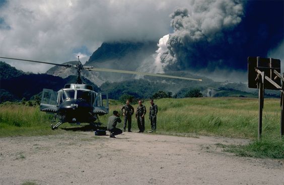 ピナトゥボ山噴火の避難③～噴火の2日後には避難地域が半径40㎞にまで広がった