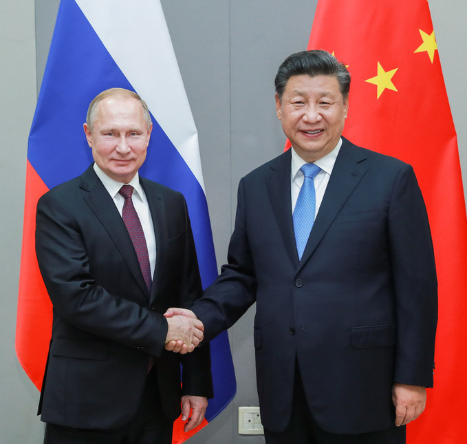 プーチン大統領と中国の習近平主席