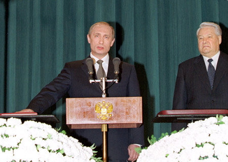 2000年、ロシア大統領に就任