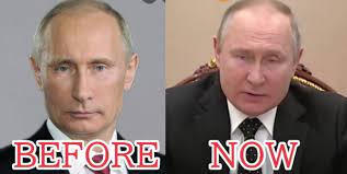 昔と比べると明らかに顔つきが違うプーチン大統領