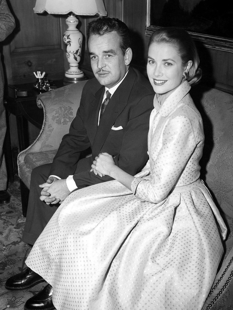 1956年、レーニエ3世と結婚