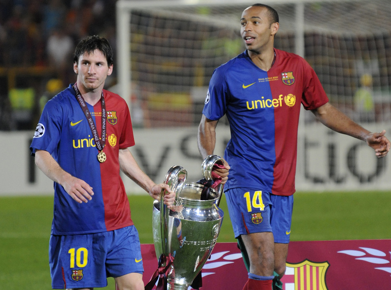 FCバルセロナ時代（2007-2010）の背番号は「14」