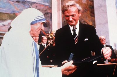 1979年のノーベル平和賞を受賞