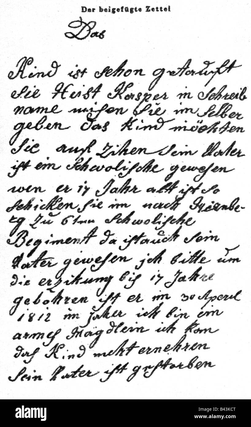 2通目は第六騎兵隊長に送られた母親からの「保護のお願い」に関する手紙だった