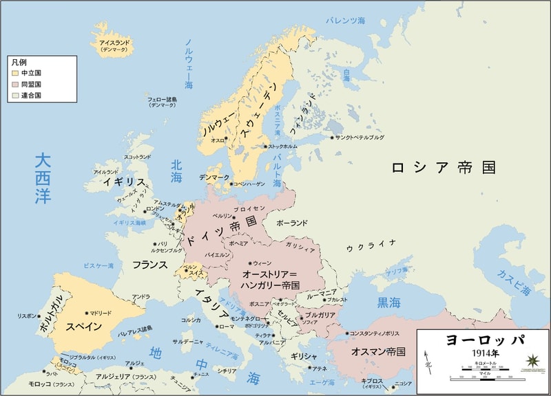 セルビアはオーストリア＝ハンガリー帝国の10の要件の内、8件しか飲めずに第一次世界大戦が勃発