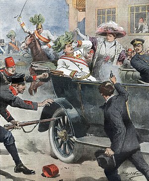 1914年6月28日にオーストリア＝ハンガリー帝国で起こった暗殺事件「サラエボ事件」