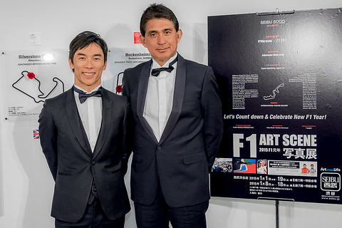 2015年、同じF1で3位の表彰台となった鈴木琢磨と対談・エールを送っている