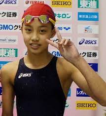 中学時代も女子200m平泳ぎの学童新記録を更新している