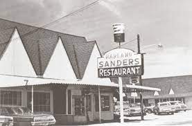 1930年（40歳頃）にガソリンスタンド経営を再開し、サンダース・カフェの併設を始める