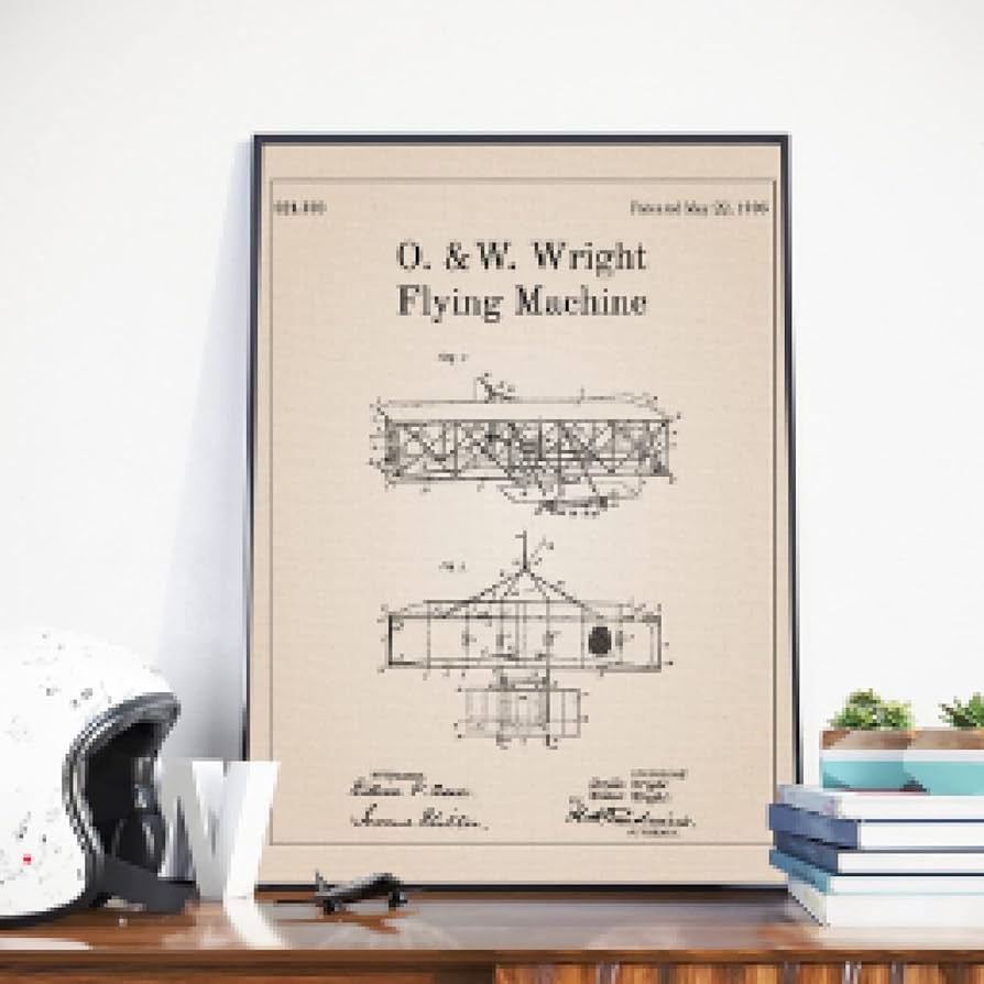 1906年、飛行制御の方法で特許を取得