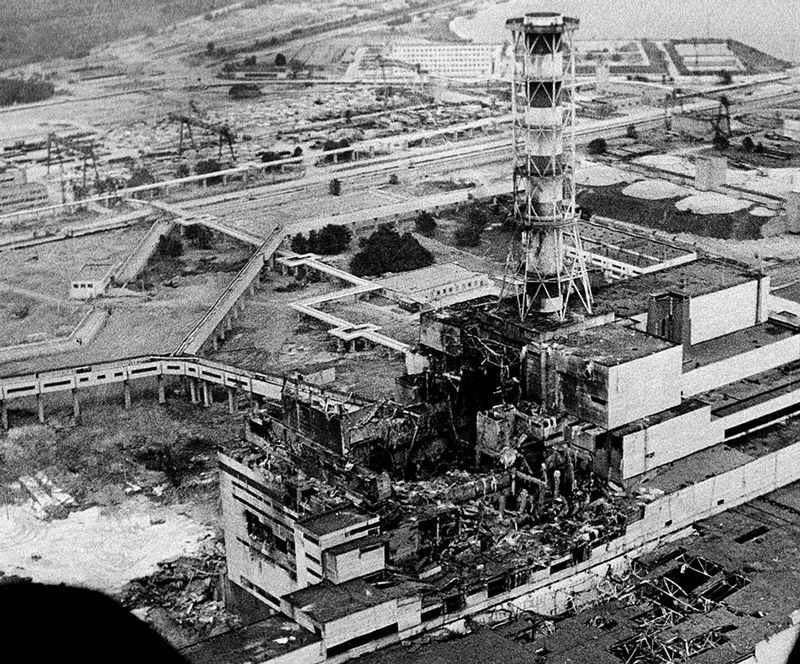 1986年にソ連（現ウクライナ）で起こった「チェルノブイリ原発事故」
